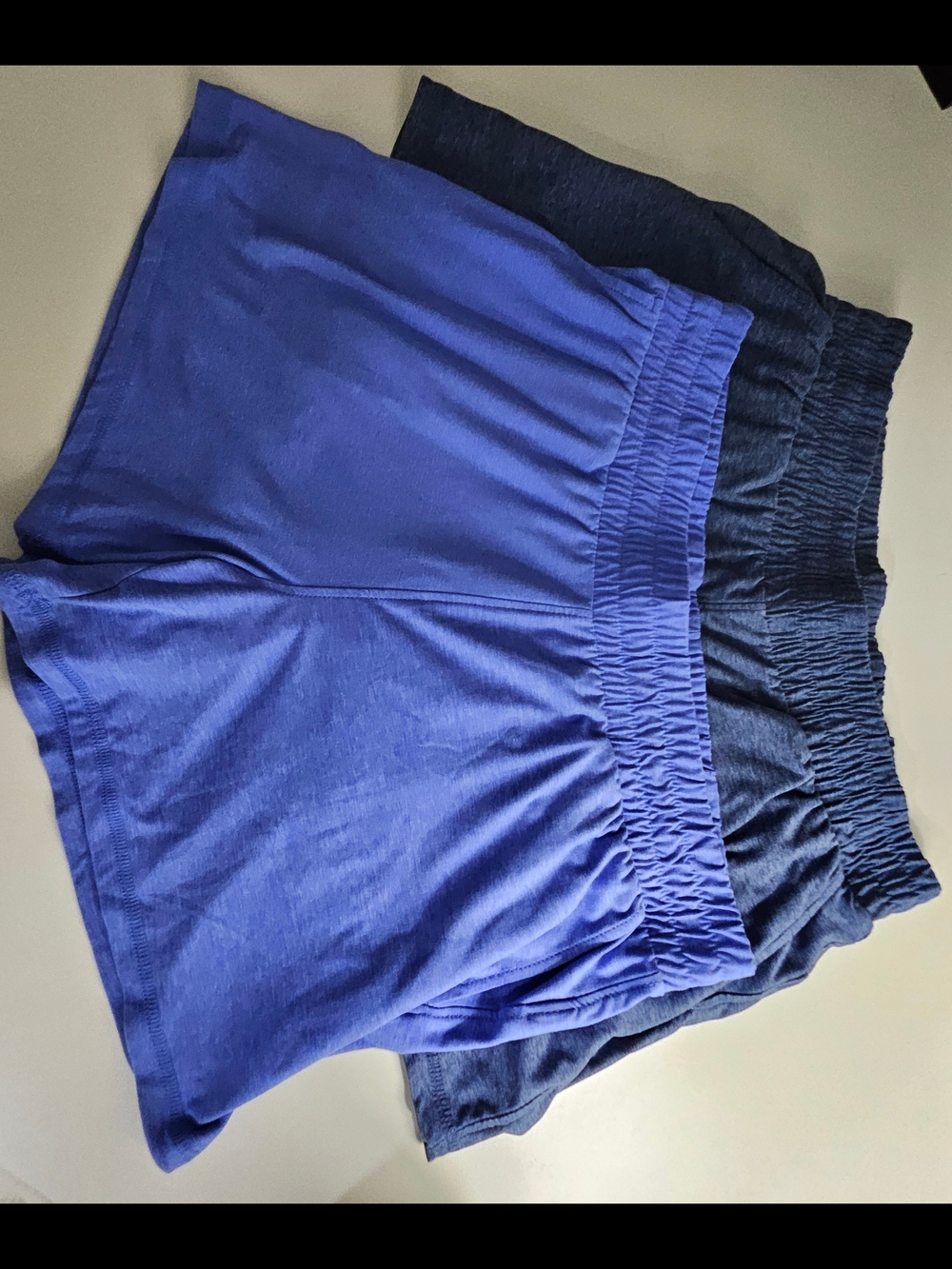 Athletic Works Women’s Elastic-Waist Athletic Shorts - Royal Blue & Navy